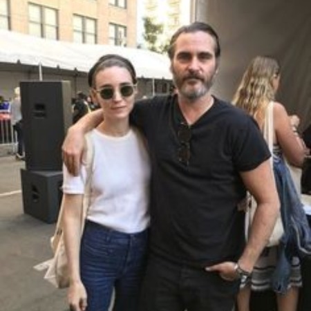 Rooney Mara and her fiance Joaquin Phoenix.